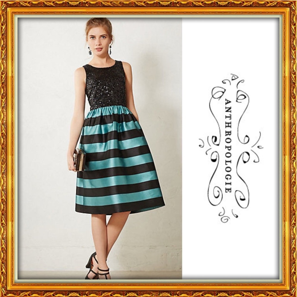 NWT | Anthropologie Starlit Stripes Dress By Leifsdottir!!!